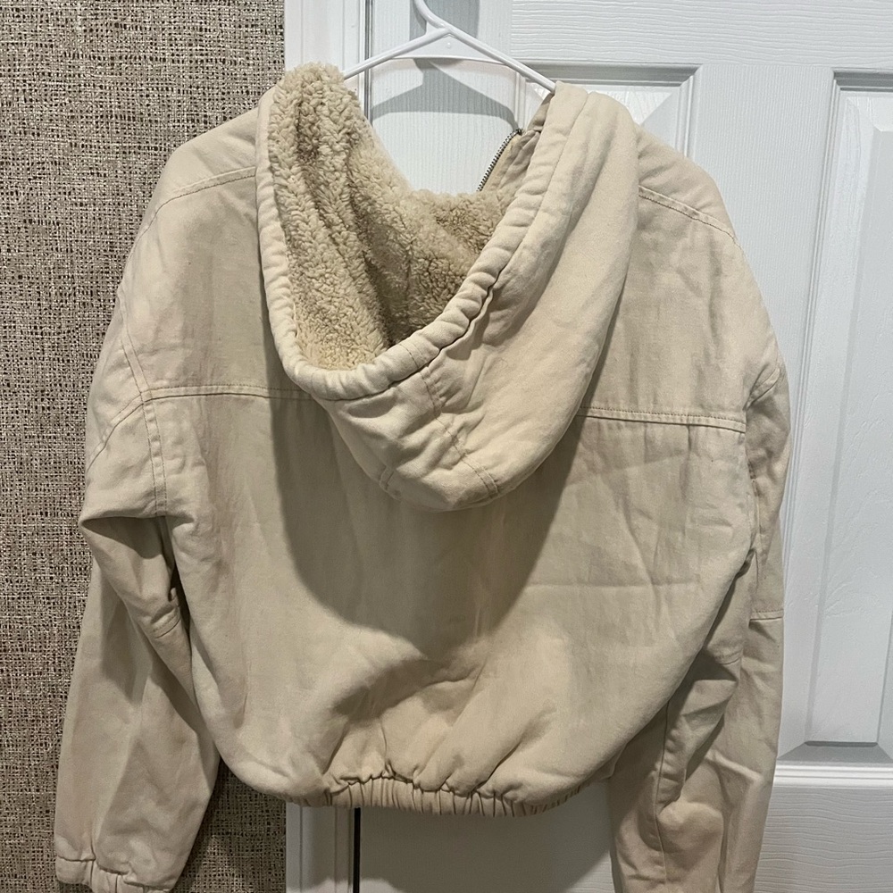 Cropped lined jacket
